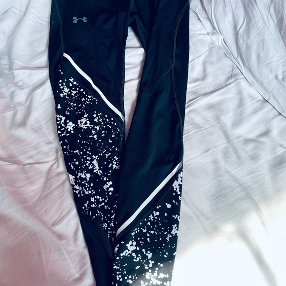 FINAL PRICE $25 & FREE SHIP! Under Armour compressive leggings with strings (M) - Picture 4 of 7